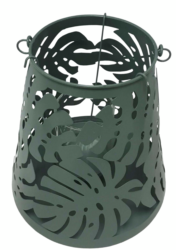 LYKTA CELLO MONSTERA METALL 21,5CM