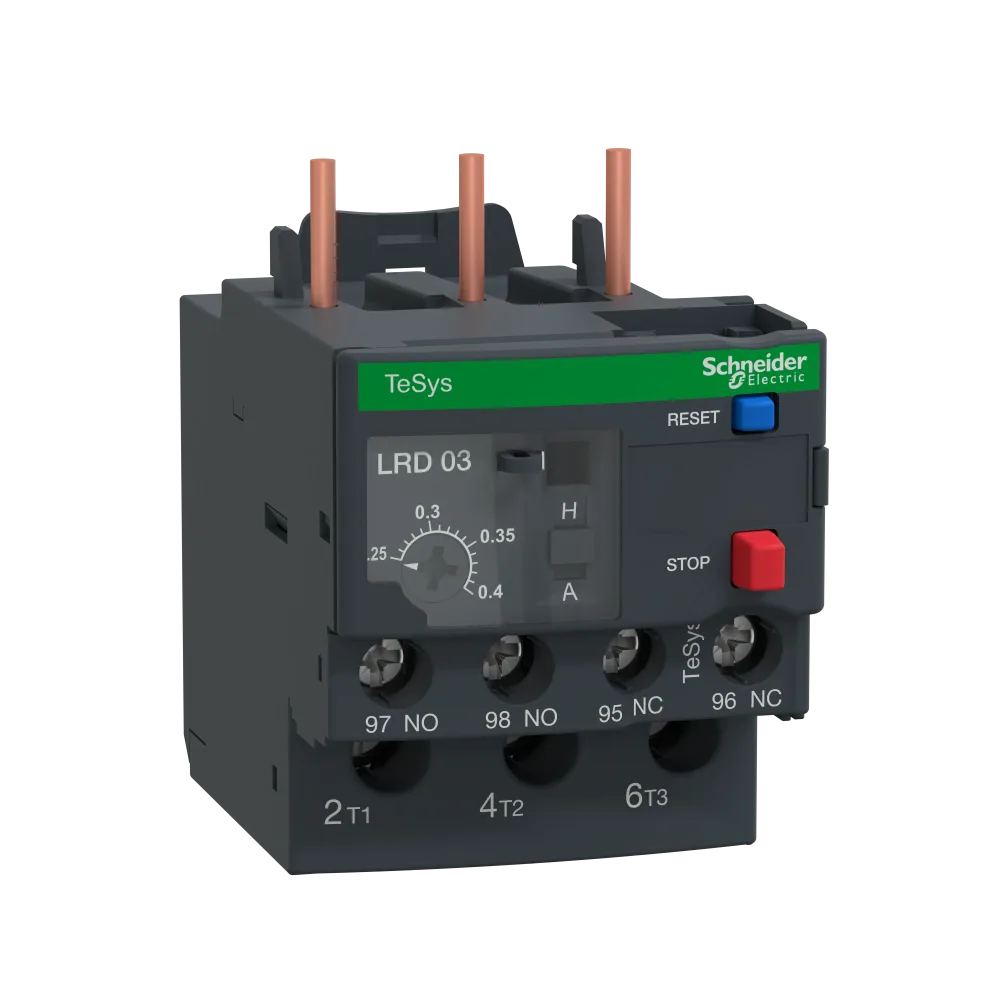 Schneider Electric LRD02 Överströmsrelä 1 Öp + 1 Sl 0,16-0,25 A - Bild 2