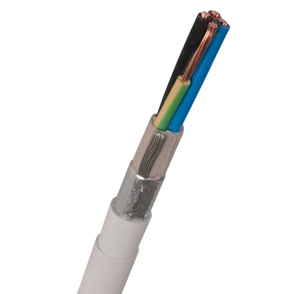 Nexans FQLQ Installationskabel 5G2.5 mm², 450/750V, vit 100 m, bobin
