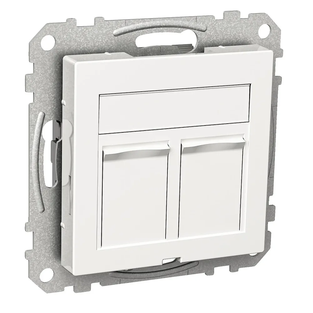Schneider Electric Actassi WDE002436 Centrumplatta 2 kopplingar Vinklad