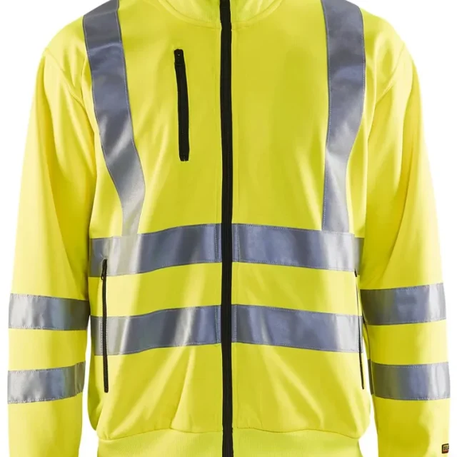 Blåkläder 335819743300S Varseltröja med dragkedja, varselgul Stl S