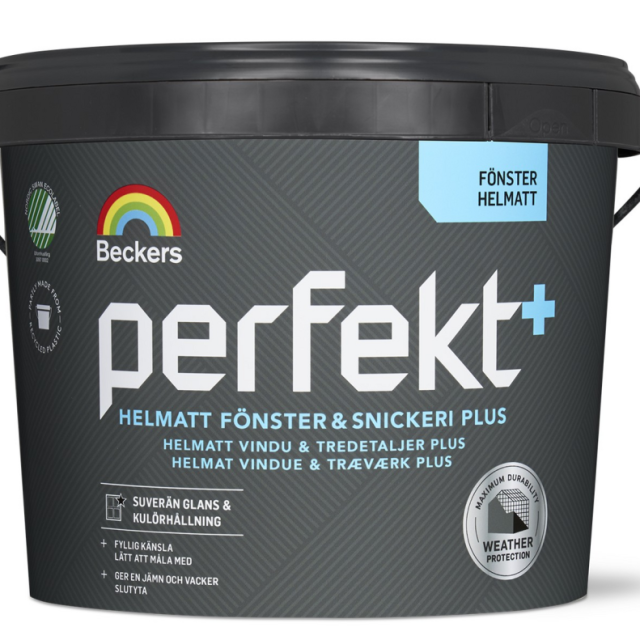 FÖNSTER&SNICKERI+ BECKERS MATT V 2,7L, VIT HELMATT PERFEK FÖNSTERFÄRG