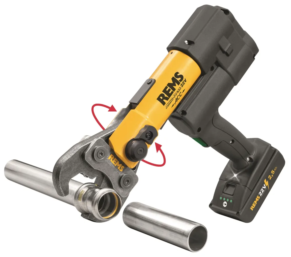REMS Akku-Press 22 V ACC Pressmaskin med väska, batteri och laddare