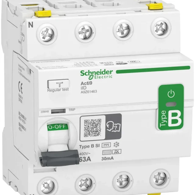 Schneider Electric Acti9 iID Jordfelsbrytare B-SI, 4-polig 25A, 300mA