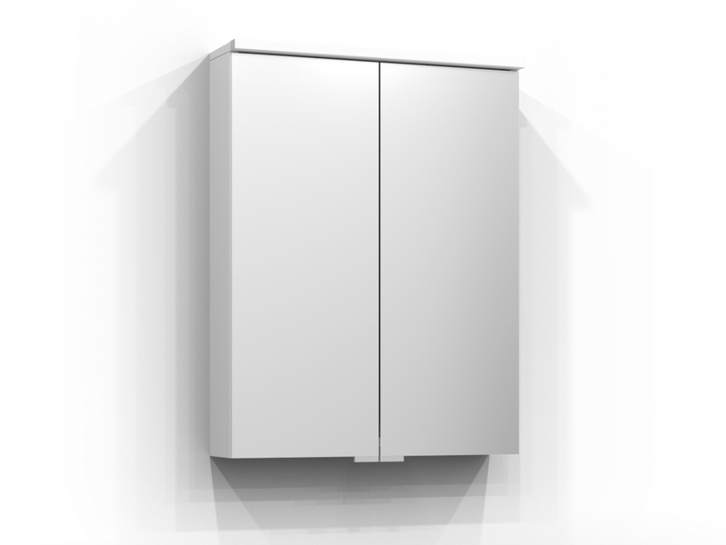 SPEGELSKÅP SVEDBERGS SAREK VIT LED EL 2HYLL TVLJ JFB 55X15,1X71,6CM