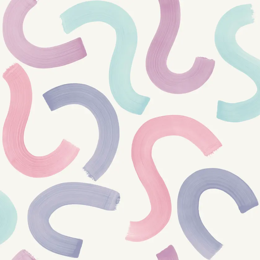 Intrade - Curly Confetti Aqua/Lilac/Pink