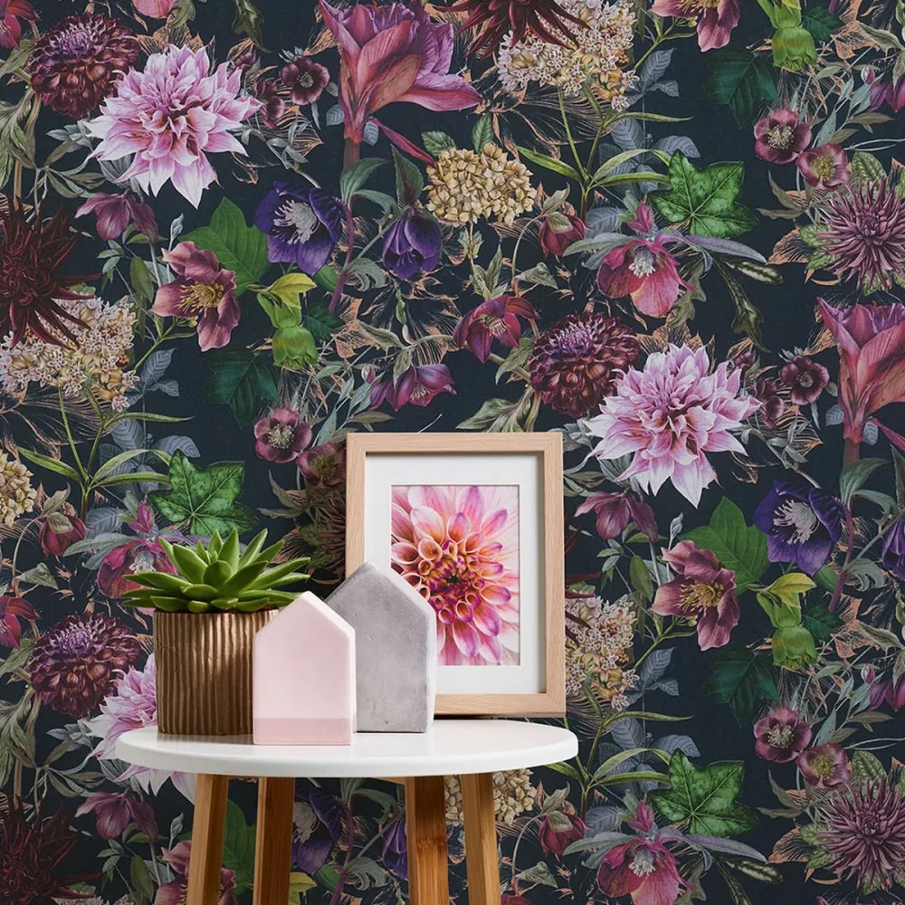 Dream Flowery 38175-6 Svart Tapet | Stuvbutiken - Bild 3