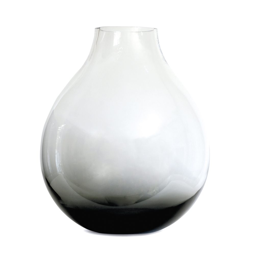 Flower vase no. 24, Smoked grey