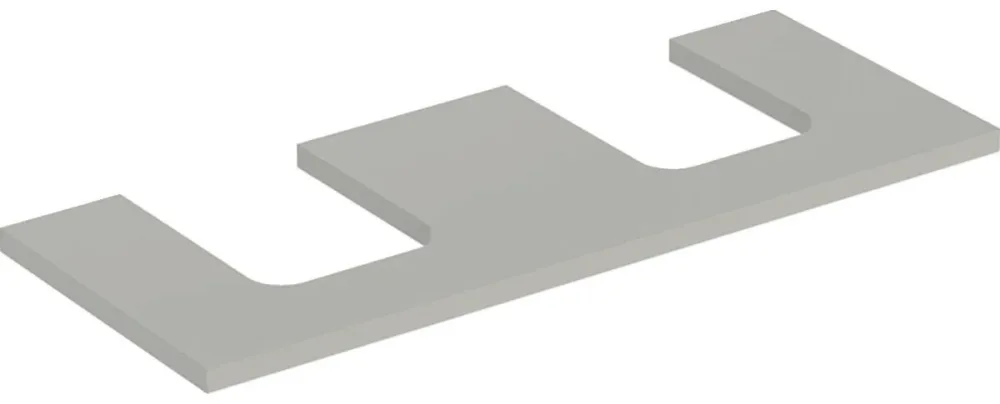 Geberit ONE 505.335.00.7 Bänkskiva 120 cm, för 2 tvättställ Grå