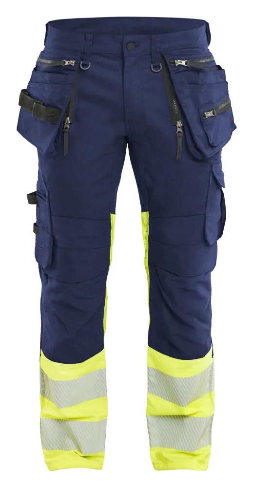 Blåkläder 113011499933C152 Arbetsbyxa varsel, svart/gul Svart/gul