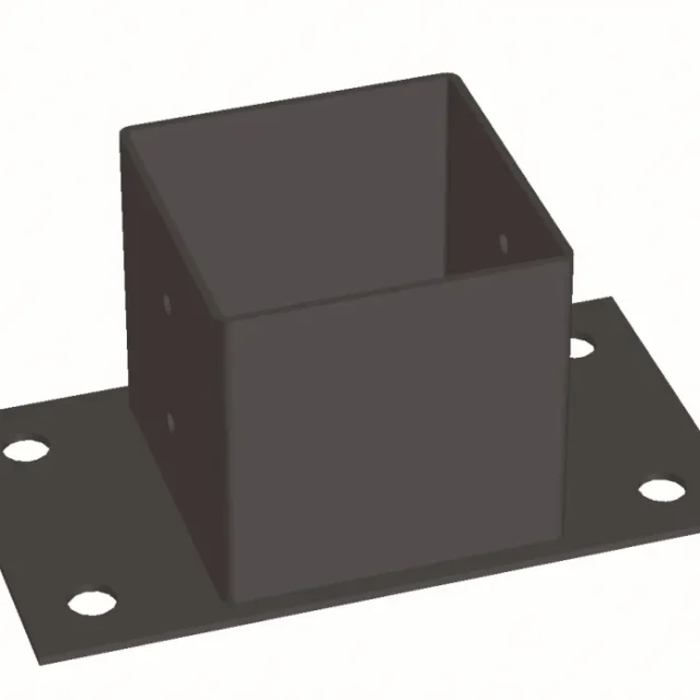 Jabo 35150 Stolpsko svart 96x96x150 mm