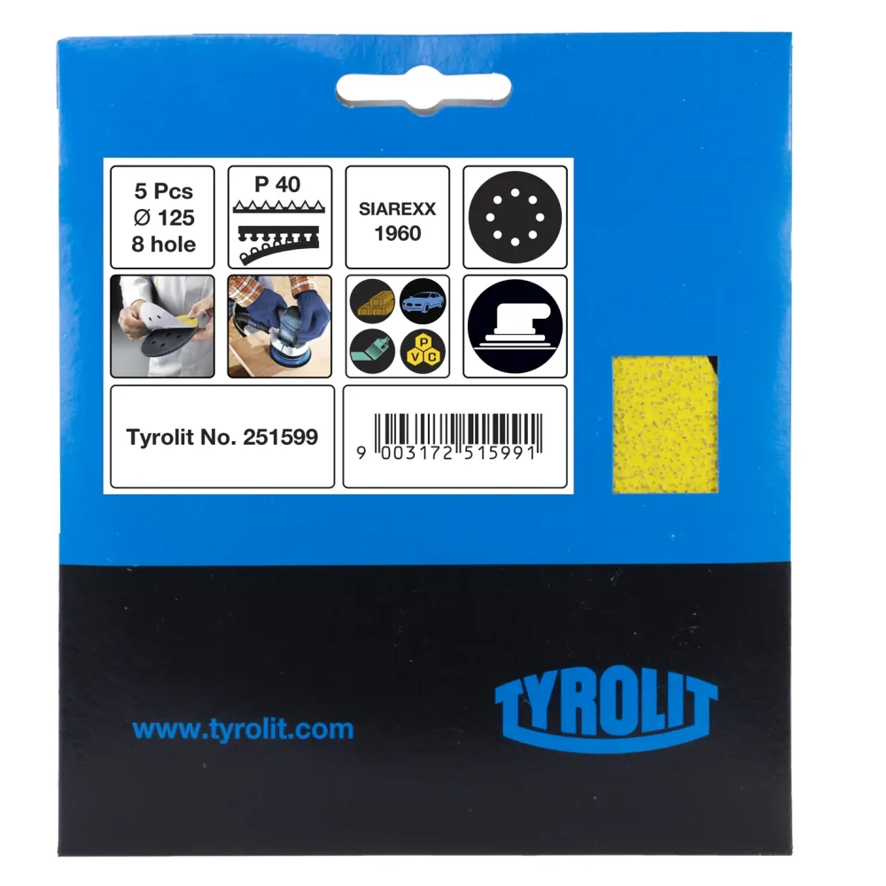 Tyrolit SIAREX 1960 Kardborrerondell 125 mm K120