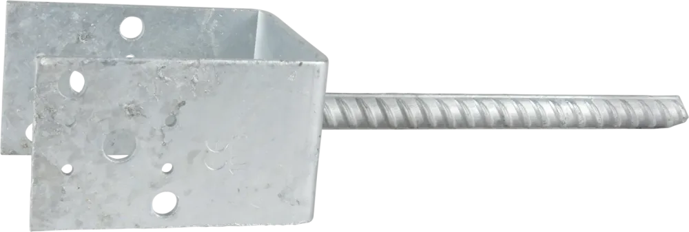 ESSVE 951649 Stolpsko 5 mm, typ U, förzinkad 148 x 90 x 117/200 mm
