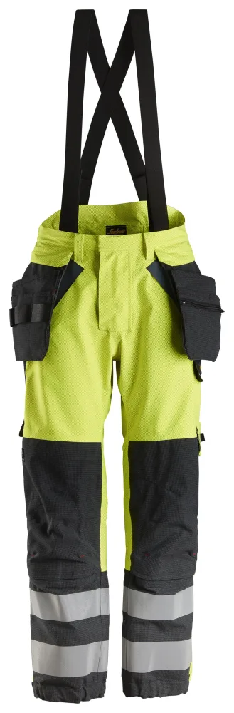 Snickers Workwear 6568 ProtecWork Arbetsbyxa Hi-Viz gul/blå M