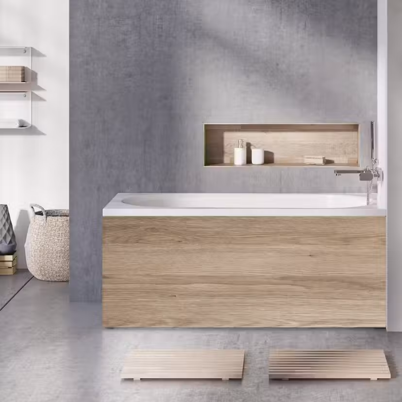 Bubbelbadkar Swebad Falsterbo XL Bra U1XL: Med Frontpanel, Sidopanel till vänster, Sargblandare till vänster