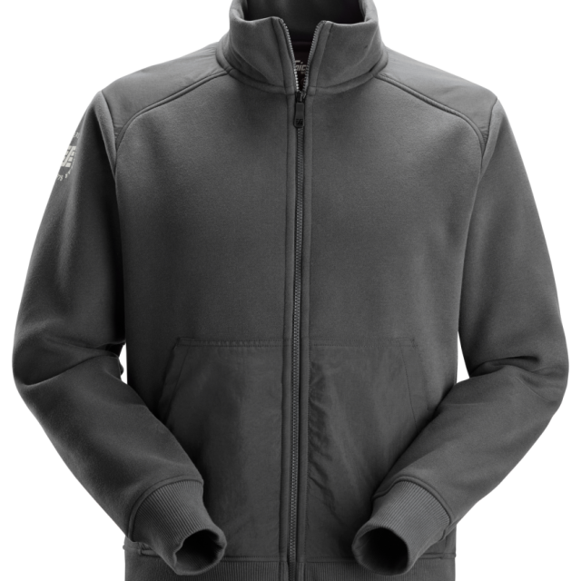 SWEATSHIRTJACKA SNICKERS WORKWEAR TECH CORD, STÅLGRÅ/MÖRKGRÅ STL XS