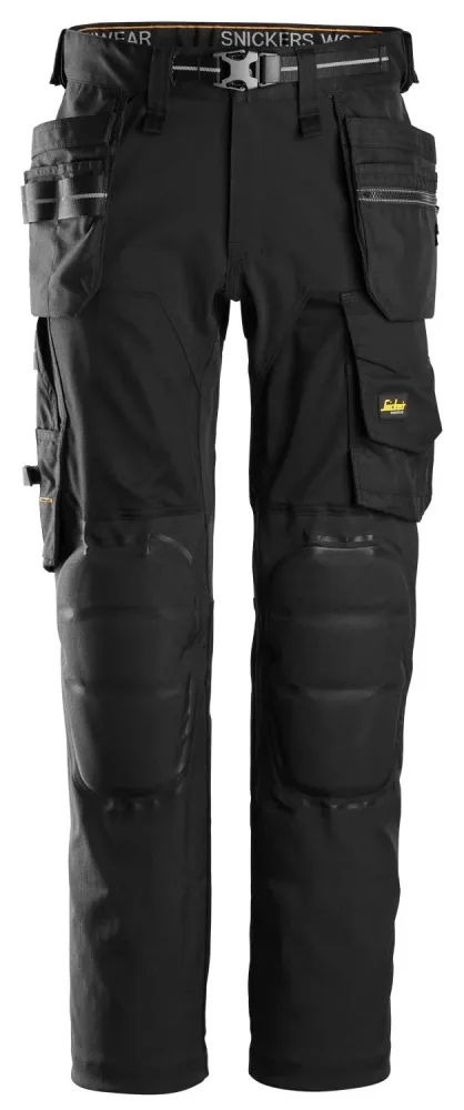 Snickers Workwear 6590-0404 AllroundWork Arbetsbyxa svart, stretch 96