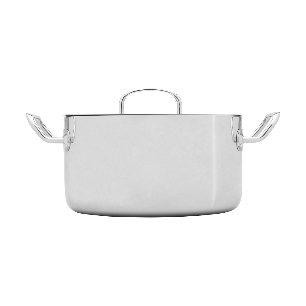 Heirol Steely Classic Triply gryta med Lock 5,5 liter, Rostfritt stål