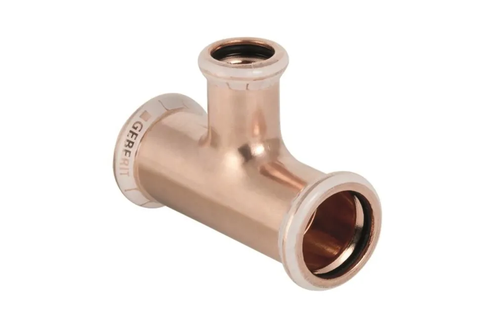 Geberit 1768319 T-rör med förminskad genomgång 22 x 22 x 15 mm