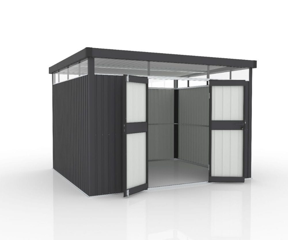 Förråd & redskapsbod 7,8 m² | Dubbla dörrar | Stål | 3x2,6 m