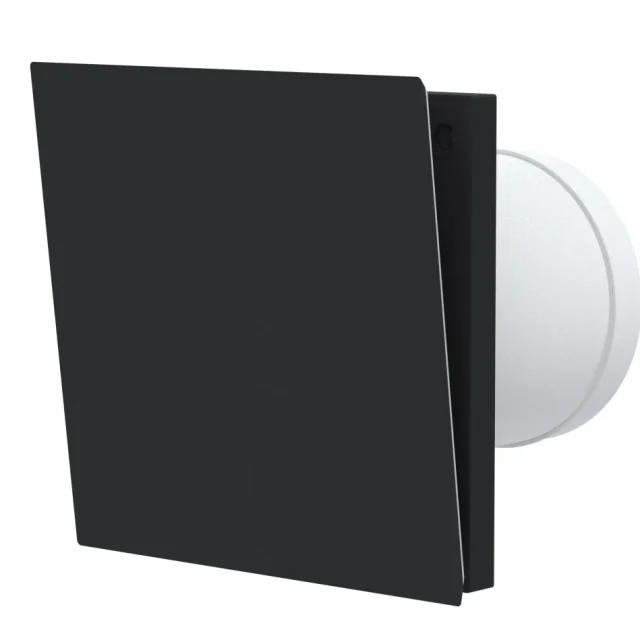 Fresh TL-DE Väggventil invändig del, 160x160 mm, svart
