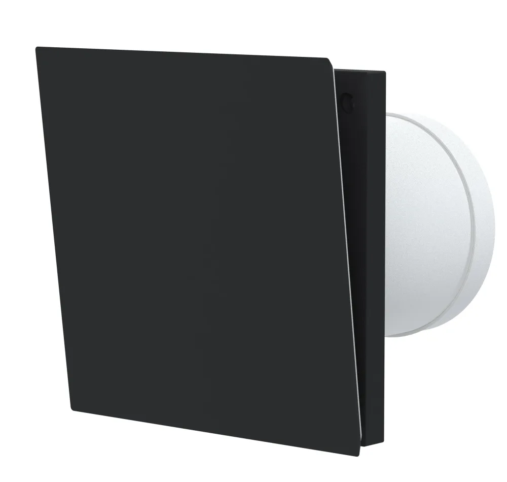 Fresh TL-DE Väggventil invändig del, 160x160 mm, svart