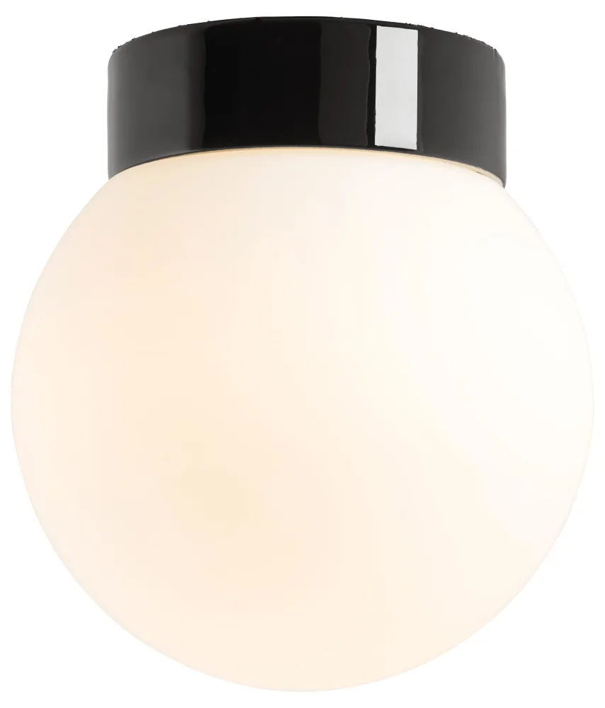 Ifö CLASSIC GLOBE 200 Takarmatur rak, IP44, E27 Matt vit - Bild 2