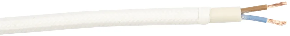 Gelia 4070920071 Textilkabel SKK, 3G0.75 25 m bobin Vit