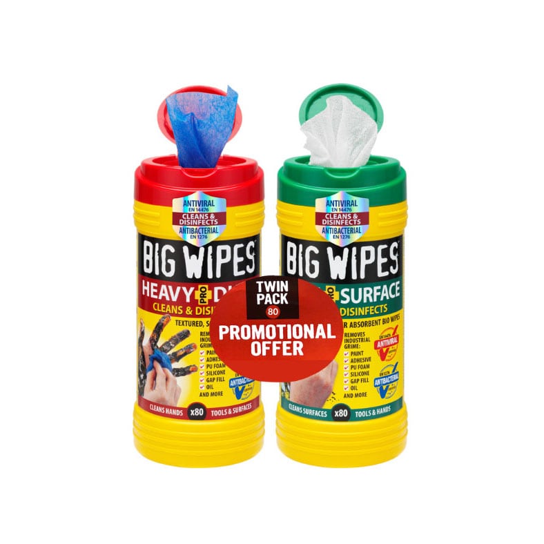 Kjøp Rengjøringsklut, Big Wipes, mix, 2-pakning