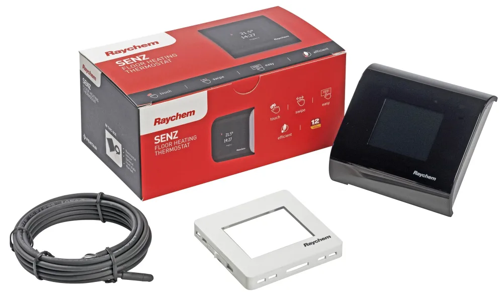 RAYCHEM R-SENZ-WIFI Golvvärmetermostat digital, med touchskärm Med WiFi