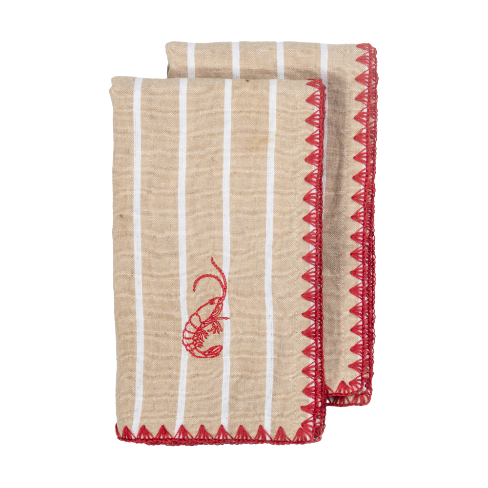 Bubba tygservett 45x45 cm 2-pack, Beige