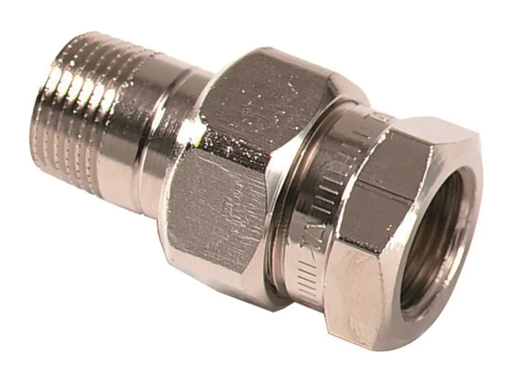TA 50015110 Radiatorkoppling rak, förnicklad G10 - Bild 2