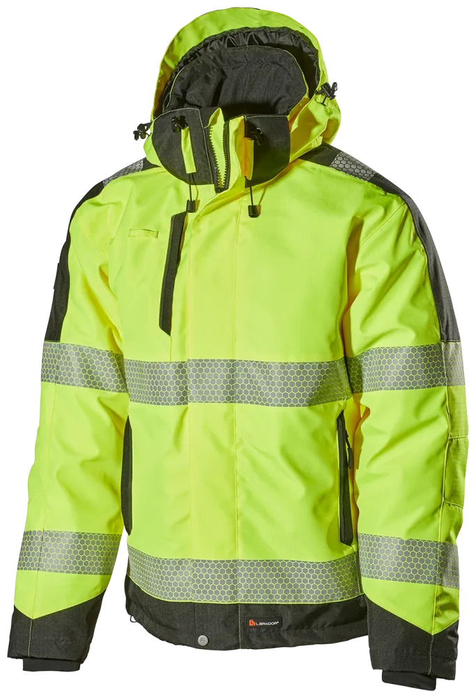 L.Brador 2121P Vinterjacka hi-vis gul, klass 3 3XL
