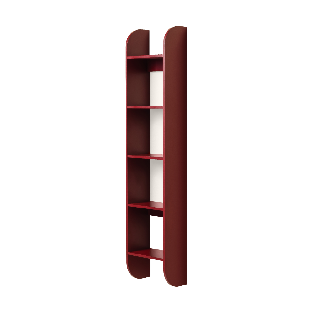 Flaneaur vägghylla 27x128 cm, Burgundy