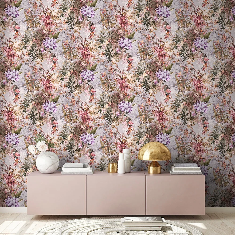 A.S. Création Dream Flowery 38177-3 Tapet Grå/Multi