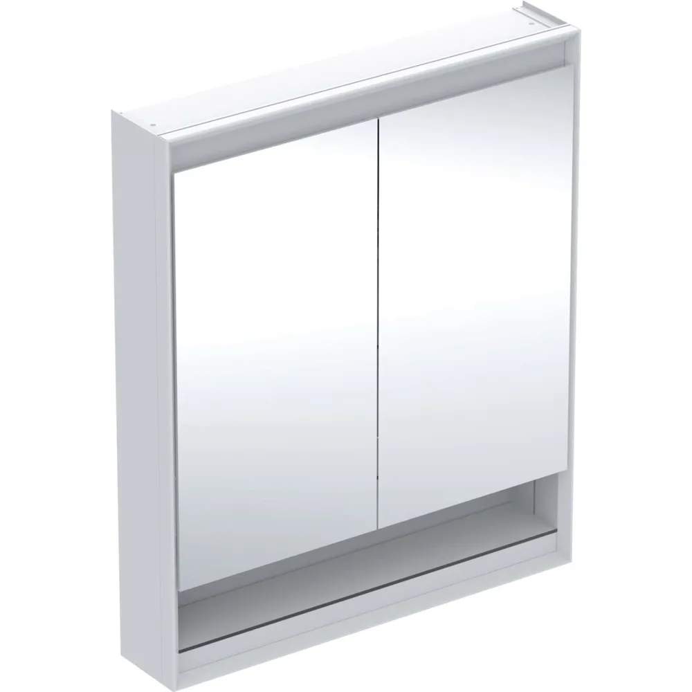 Geberit ONE 505.832.00.1 Spegelskåp 75 cm, 2 dörrar, med nisch Aluminium - Bild 2