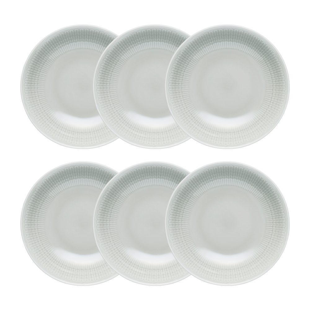 Swedish Grace djup tallrik 19 cm 6-pack Dimma(grå)