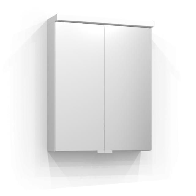 SPEGELSKÅP SVEDBERGS INTRO DOVRE VIT, MATT LED EL 2HYLL 55X15X70CM
