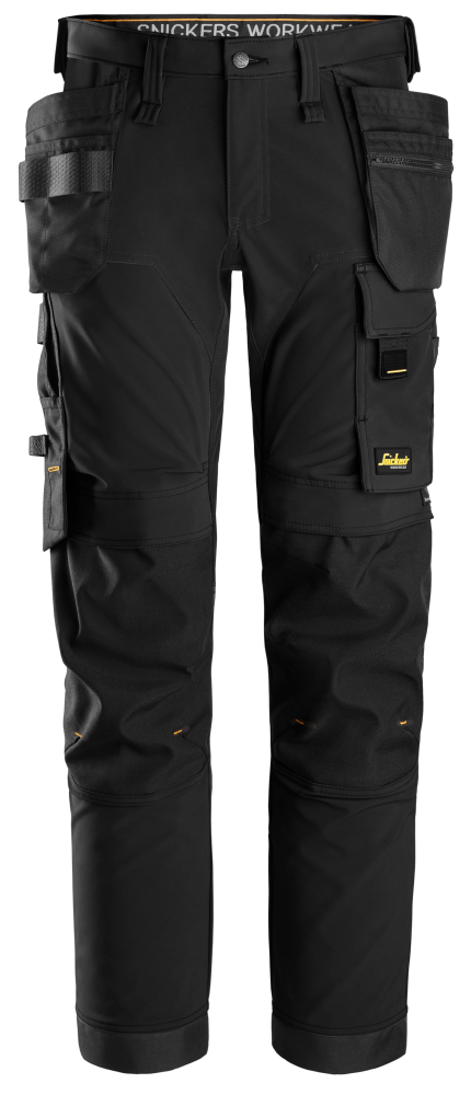 BYXA SNICKERS WORKWEAR 6275 SVART/SVART 46, 4-VÄGSSTRETCH M HÖLSTERFICKOR