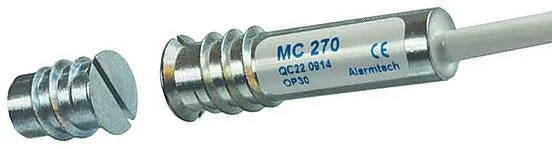 Alarmtech MC 270 Högsäkerhetskontakt inbyggd, 1 öppnande kontakt 2 m kabel - Bild 2