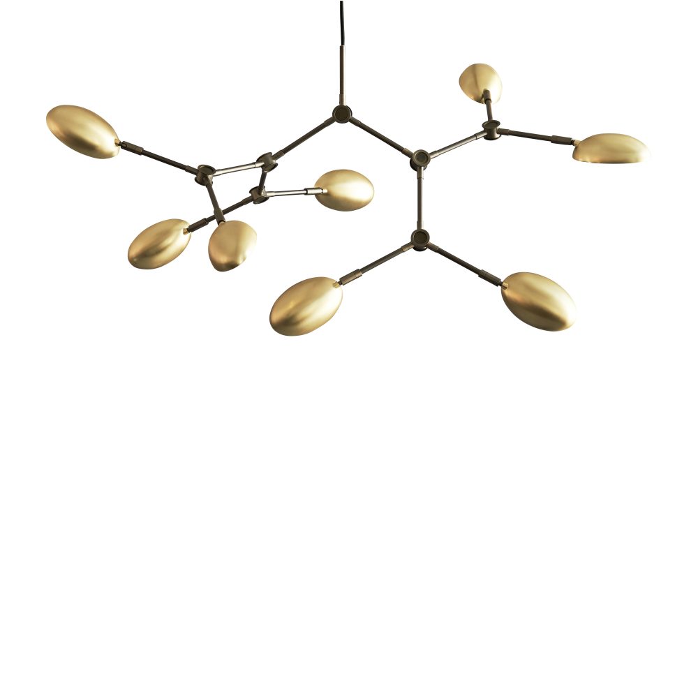Drop Chandelier takkrona mini, Mässing