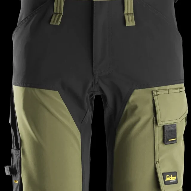 Snickers Workwear 6175 Fullstretchshorts grön/svart 50