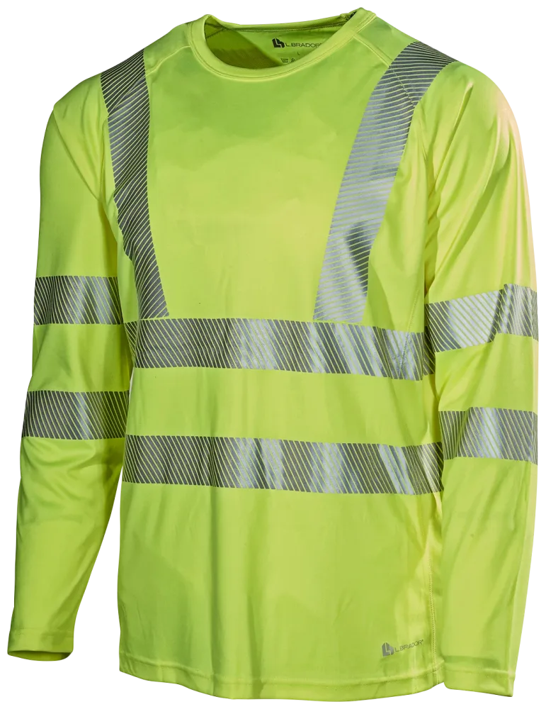 L.Brador 411P T-shirt hi-vis gul, klass 3 XL