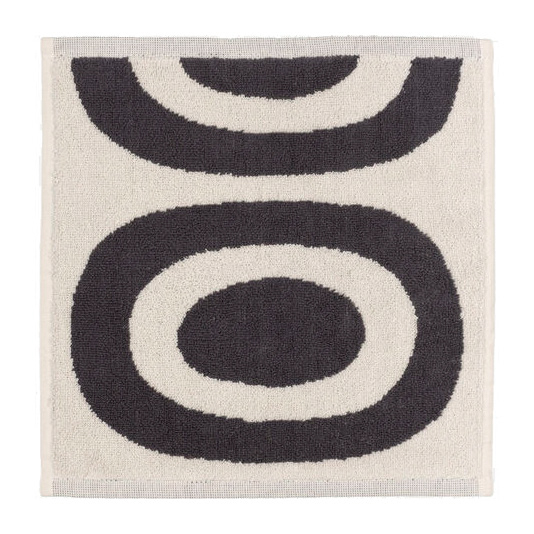Melooni handduk 30x30 cm, Charcoal-off white