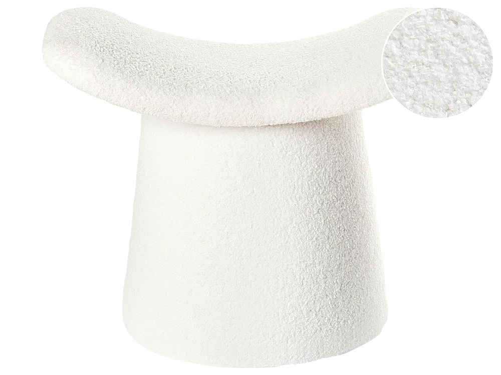 Sittpuff Tuftad RIDDLE Bouclé Off-White