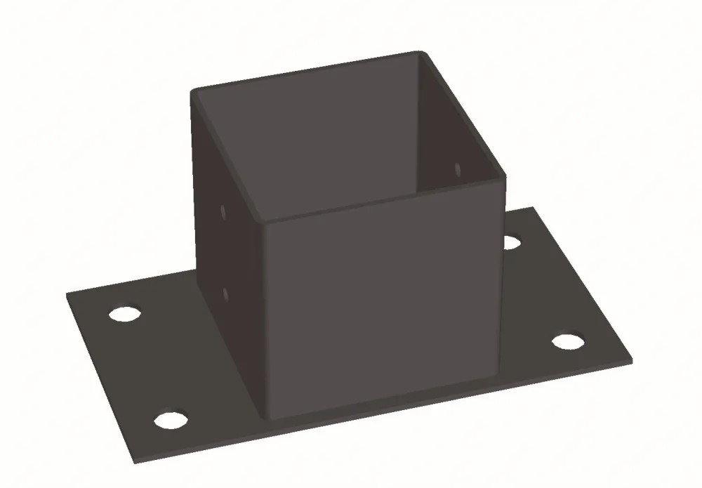 Jabo 35150 Stolpsko svart 96x96x150 mm - Bild 2
