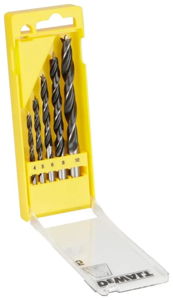 Dewalt DT4535-QZ Träborr 5-pack, 4, 5, 6, 8 och 10 mm