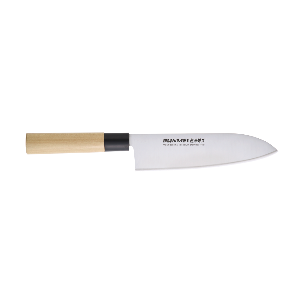 Bunmei santokukniv 18 cm, Rostfritt stål
