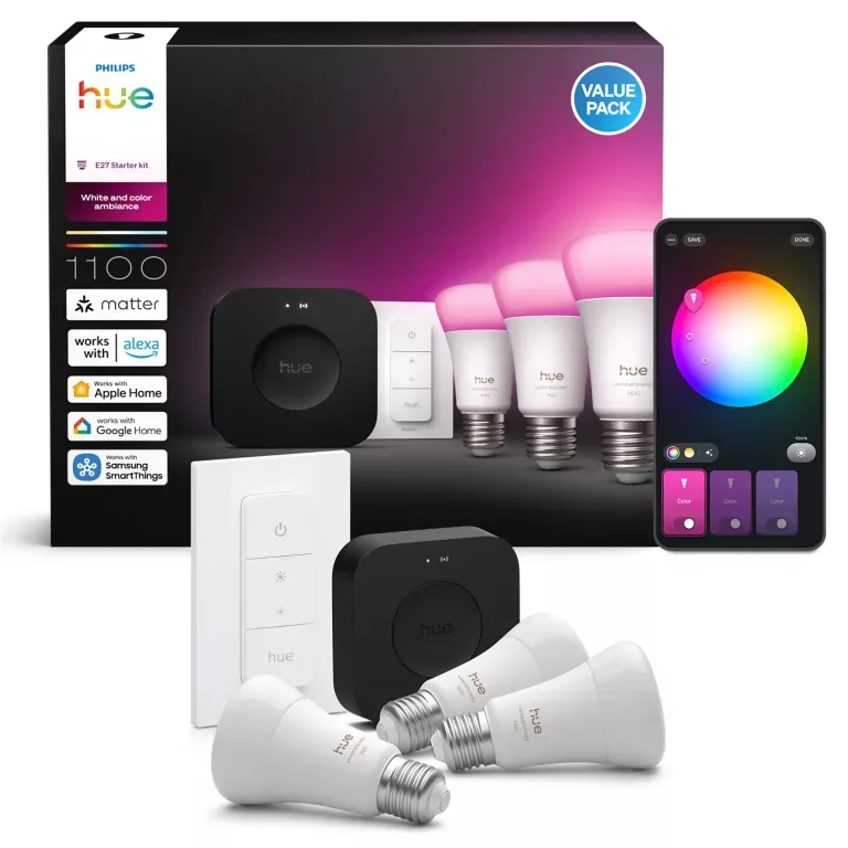 Philips Hue Huewca 929003853503 Startpaket startkit, 3 ljuskällor