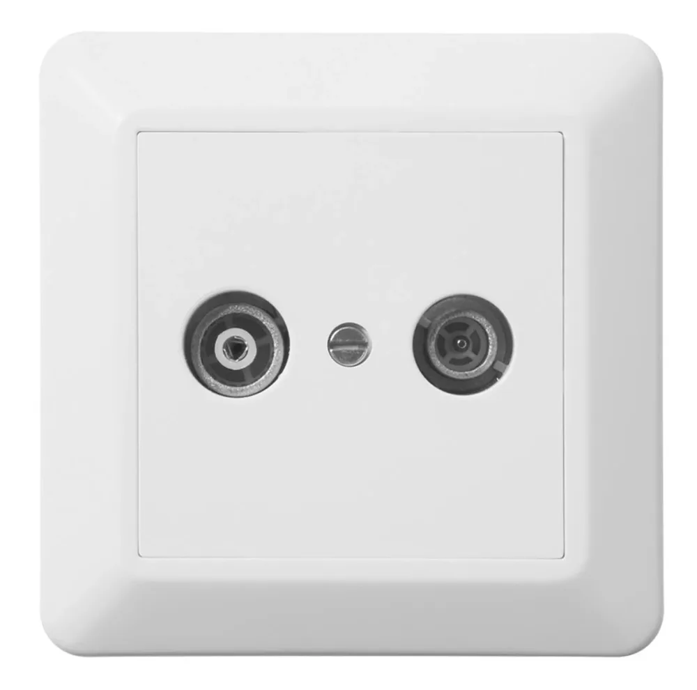 Elko EKO30161 Antennuttag renvit Genomgångsuttag